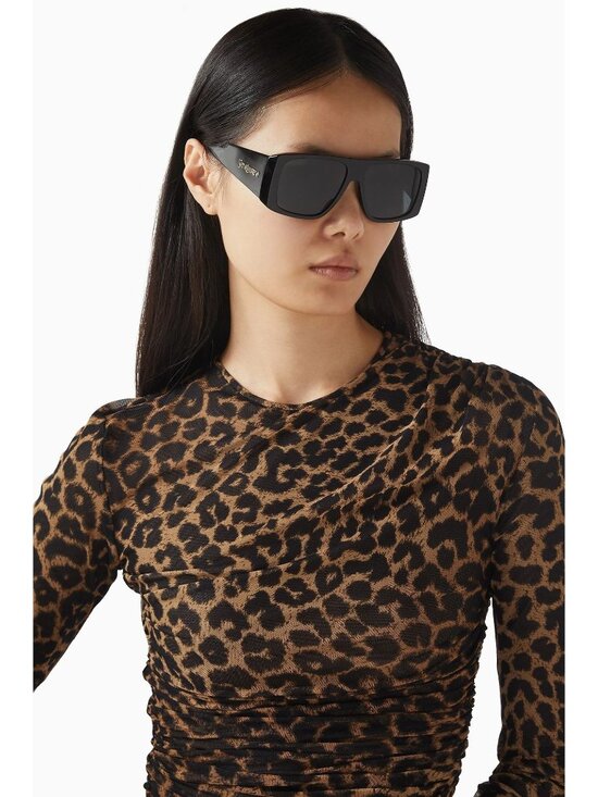 Saint Laurent SL832 001 Black Shield Sunglasses NEW main image 6